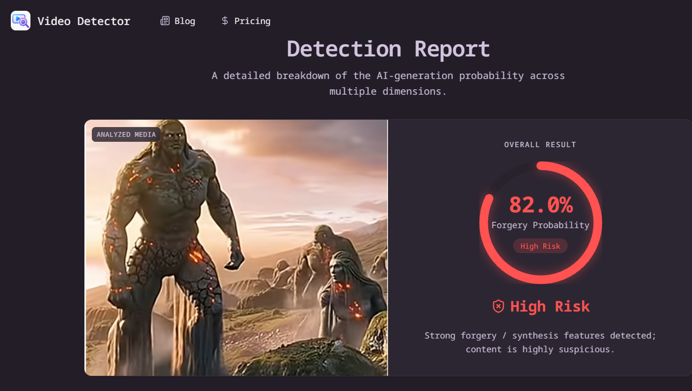 Best AI video detector image 3